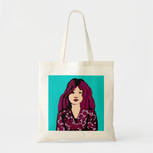 Bolso De Tela chica con pelo púrpura