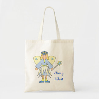 Bolso De Tela Chica con traje de hadas azul y amarillo