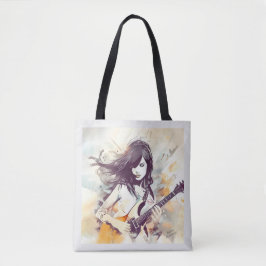 Bolso De Tela Chica con vibraciones de música rock