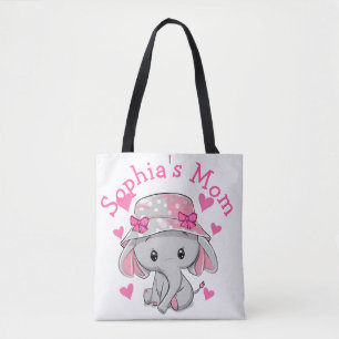 Bolso De Tela Chica Cute Baby Elephant