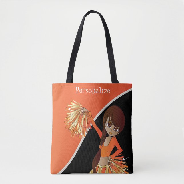 Bolso De Tela Chica de animador bonito - Naranja (Anverso)