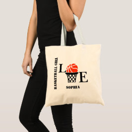 Bolso De Tela Chica de Baloncesto, Chica de Baloncesto Cumpleaño