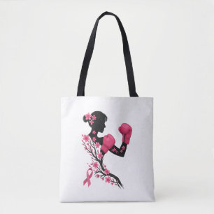Bolso De Tela Chica de boxeo Conciencia sobre el cáncer de mama
