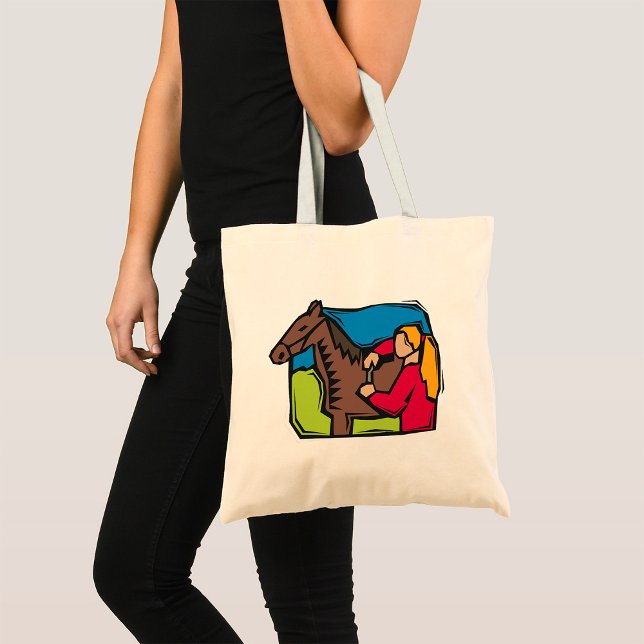 Bolso De Tela Chica De Caballos Y Granjas (Subido por el creador)