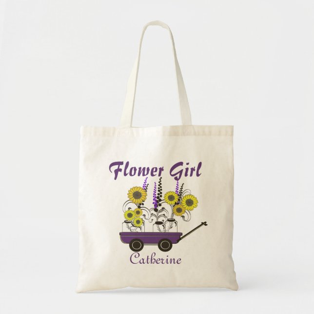 Bolso De Tela Chica de flores del girasol (Frente)