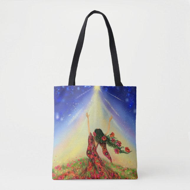 Bolso De Tela Chica de flores Tote Bag Spring (Anverso)
