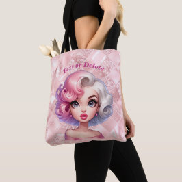 Bolso De Tela Chica de glamour retro belleza Personalizado aguda