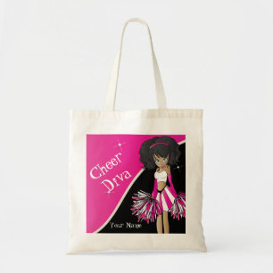 Bolso De Tela Chica de la animadora del rosa de la diva de la
