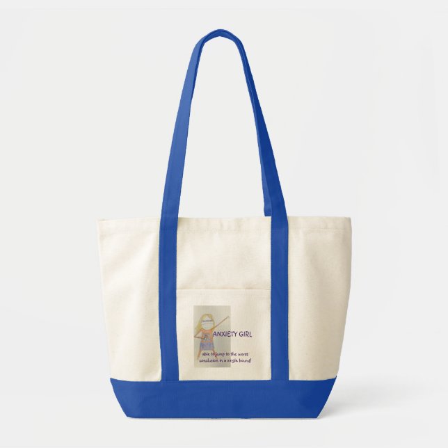 Bolso De Tela ¡Chica de la ansiedad!!! (Frente)