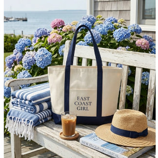 Bolso De Tela Chica de la Costa Este Preppy Costera