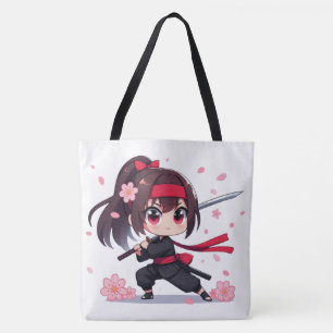 Bolso De Tela Chica de la floración guerrera de ninja