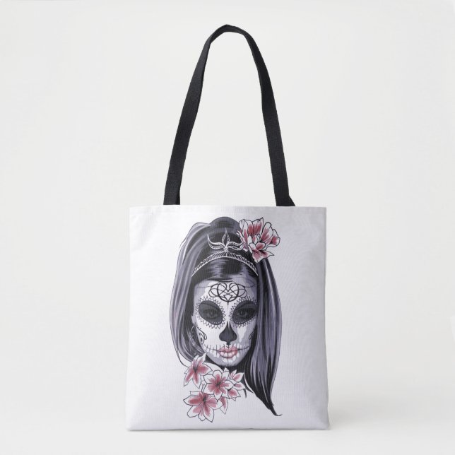 Bolso De Tela Chica de maquillaje de máscara de arte maquillaje  (Anverso)