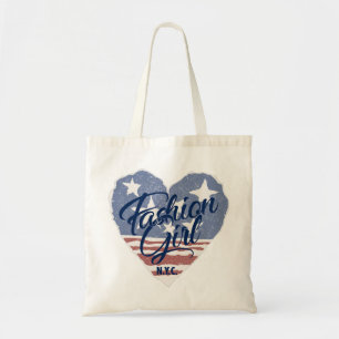 Bolso De Tela Chica de moda de EE. UU., corazón de EE. UU. bande