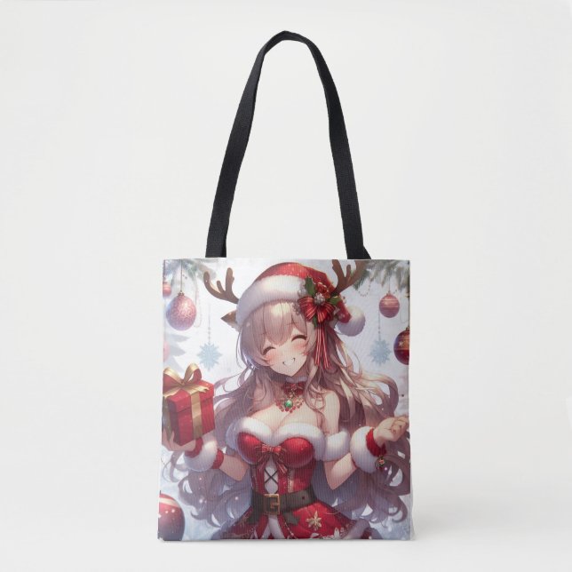 Bolso De Tela Chica de Navidades de anime (Anverso)