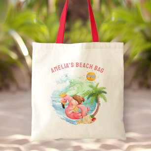 Bolso De Tela Chica De Nombre De Playa De Natación Cuta