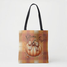 Chica de otoño acuarela cuadros lazo de calabaza