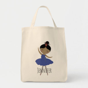 Bolso De Tela Chica de piel dulce marrón Ballerina Tote Bag
