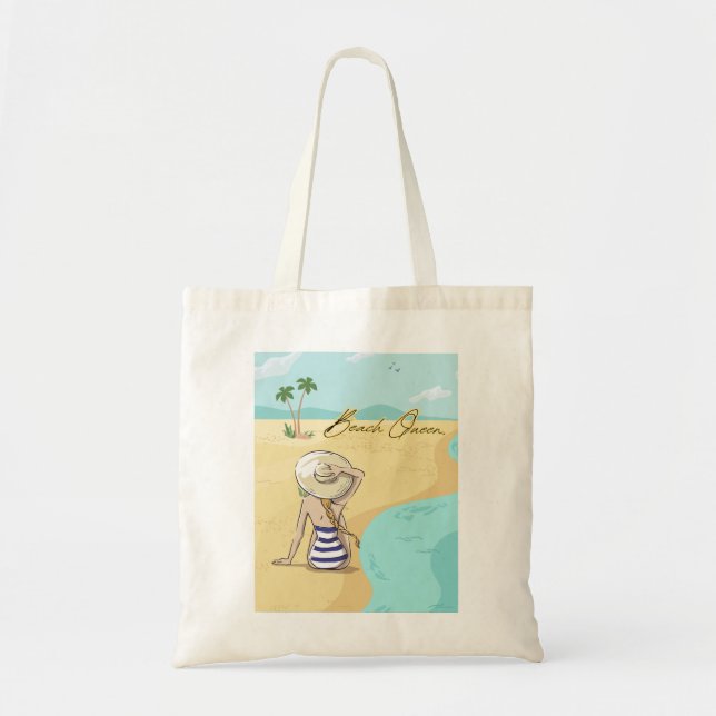 Bolso De Tela chica de playa (Frente)