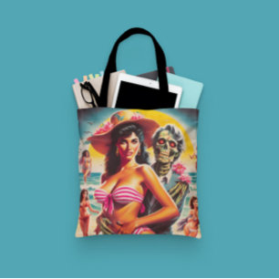 Bolso De Tela Chica de Playa Zombi Espeluznante