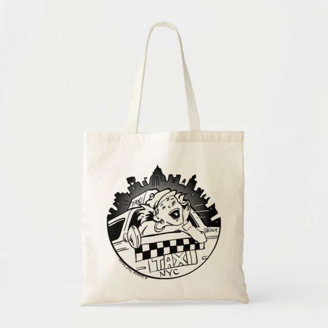 Bolso De Tela Chica de taxi (Frente)