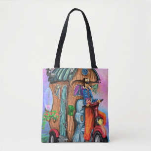 Bolso De Tela Chica de Viaje del Mundo de Magic Motorhome Tote B