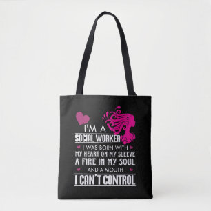 Bolso De Tela Chica del asistente social