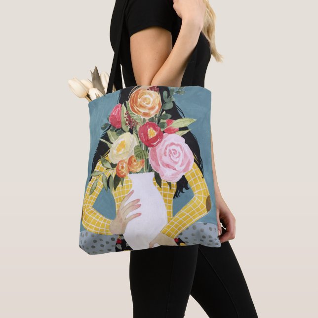Bolso De Tela Chica del florero (Detalle)