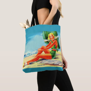 Bolso De Tela chica del glamour de los años 1940