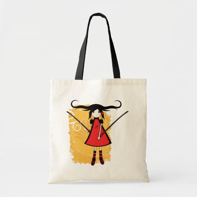 Bolso De Tela Chica del samurai (Frente)