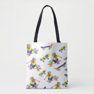 Bolso De Tela Chica del Skateboarder Tote Bag