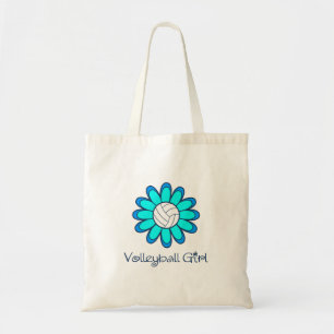 Bolso De Tela Chica del voleibol de la aguamarina