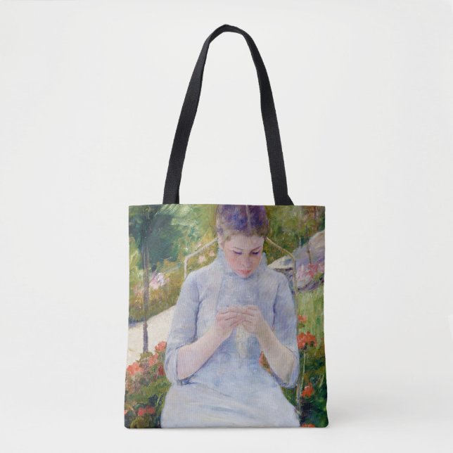Bolso De Tela Chica en el Jardín, Mary Cassatt (Anverso)