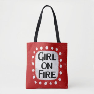 Bolso De Tela Chica En Fuego Tote Bag
