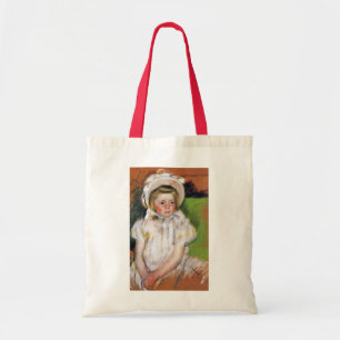 Bolso De Tela Chica en un bonnet blanco, Mary Cassatt