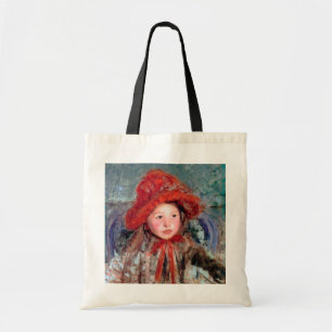 Bolso De Tela Chica en una gran Gorra roja, Mary Cassatt