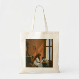 Bolso De Tela Chica en una máquina de coser (por Edward Hopper)