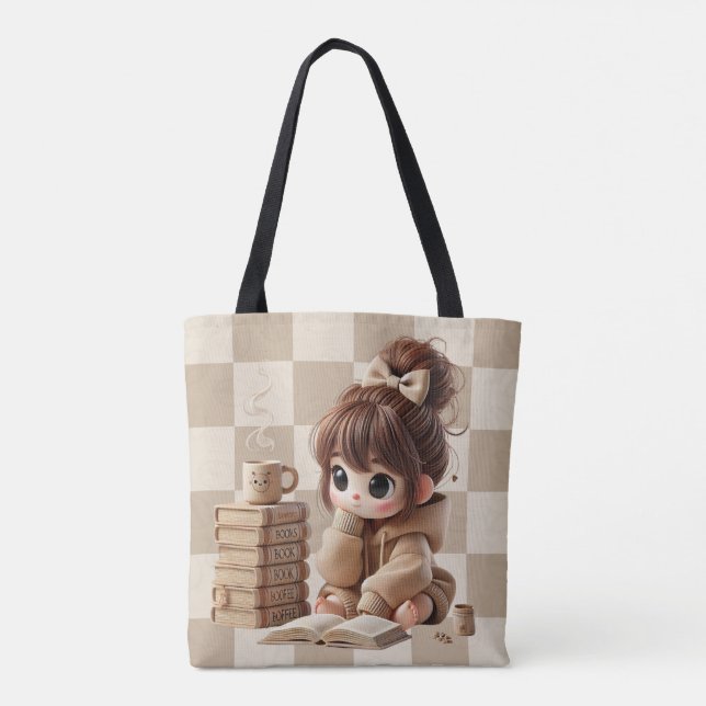 Bolso De Tela Chica Espresso (Reverso)
