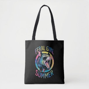 Bolso De Tela Chica Feral Verano Oposum Tie Dye Mapache