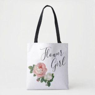 Bolso De Tela chica floral elegante y moderno rosa rosas rosas