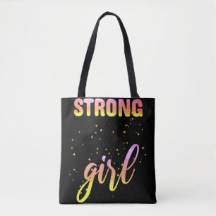 Bolso De Tela Chica fuerte Pastel Star