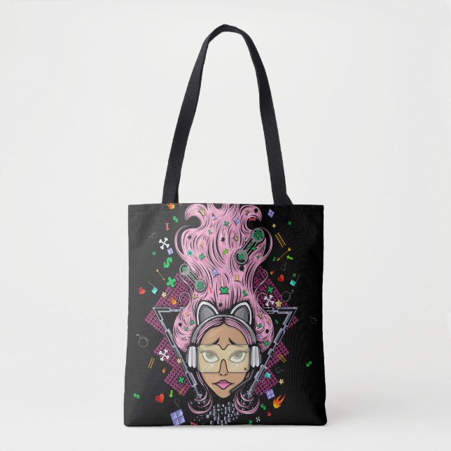 Bolso De Tela Chica Gamer (Anverso)