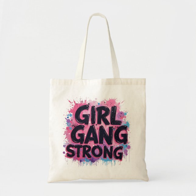 Bolso De Tela Chica Gang Strong (Frente)