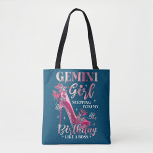 Bolso De Tela Chica Gemini Entrando En Mi Cumpleaños Como Jefe