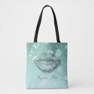 Bolso De Tela Chica Genial Moderna, Bokeh, Labios, Bésame
