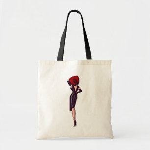 Bolso De Tela Chica Glamurosa Vintage Retro Pinup