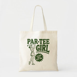 Bolso De Tela Chica Golfista Divertida Par Camiseta Chica Para A