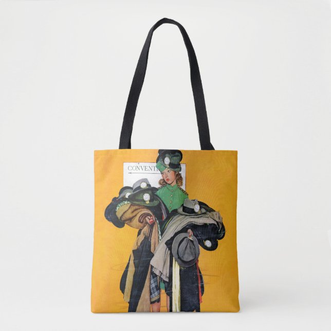 Bolso De Tela Chica Hatcheck (Anverso)