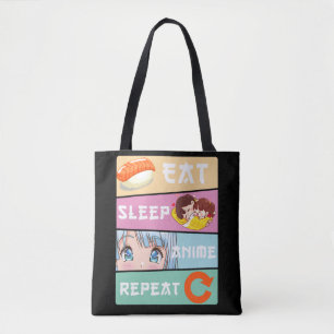 Bolso De Tela Chica japonés de historietas manga anime