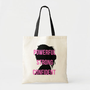 Bolso De Tela Chica Jefe negro rosado