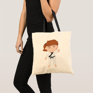 Bolso De Tela Chica Karate Kids Personaje de Artes Marciales